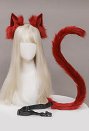 女性猫耳と尾 ロリータ 髪飾り ヘアクリップ コスプレアクセサリ