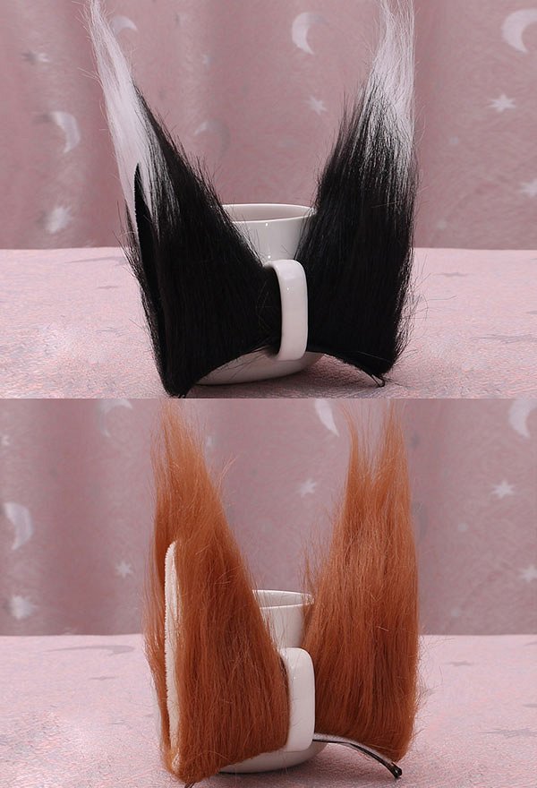 女性猫耳 ロリータ 髪飾り ヘアクリップ コスプレアクセサリー