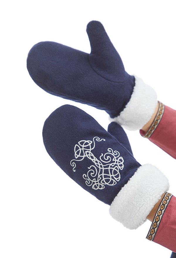バイキング 刺繍 手袋 コスプレ アクセサリー