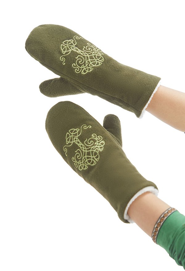 バイキング 刺繍 手袋 コスプレ アクセサリー