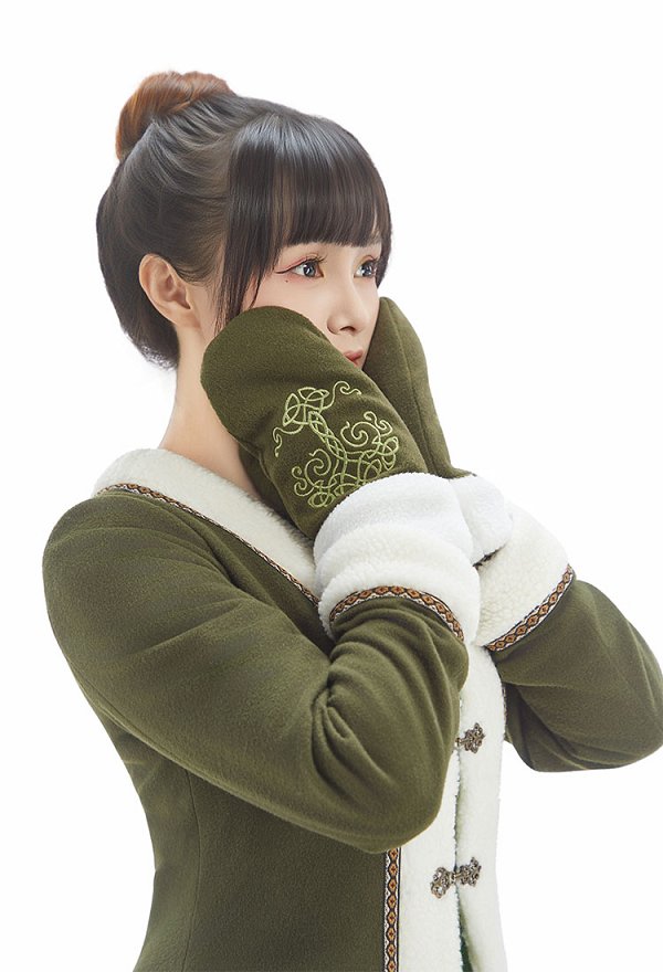 バイキング 刺繍 手袋 コスプレ アクセサリー