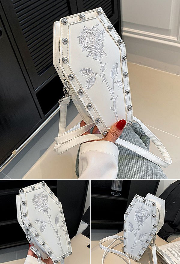 ハロウィン コスプレ ゴシック 棺型 ショルダーバッグ
