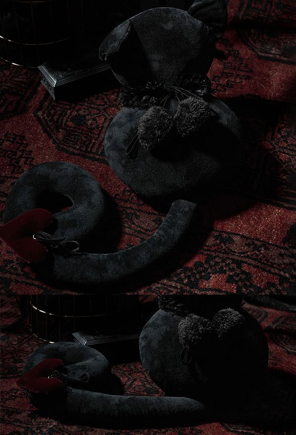 パンク絶賛顔のない黒猫のおもちゃゴシック ポリエステル猫のおもちゃ取り外し可能な尾 パンク絶賛顔のない黒猫のおもちゃゴシック ポリエステル猫のおもちゃ取り外し可能な尾