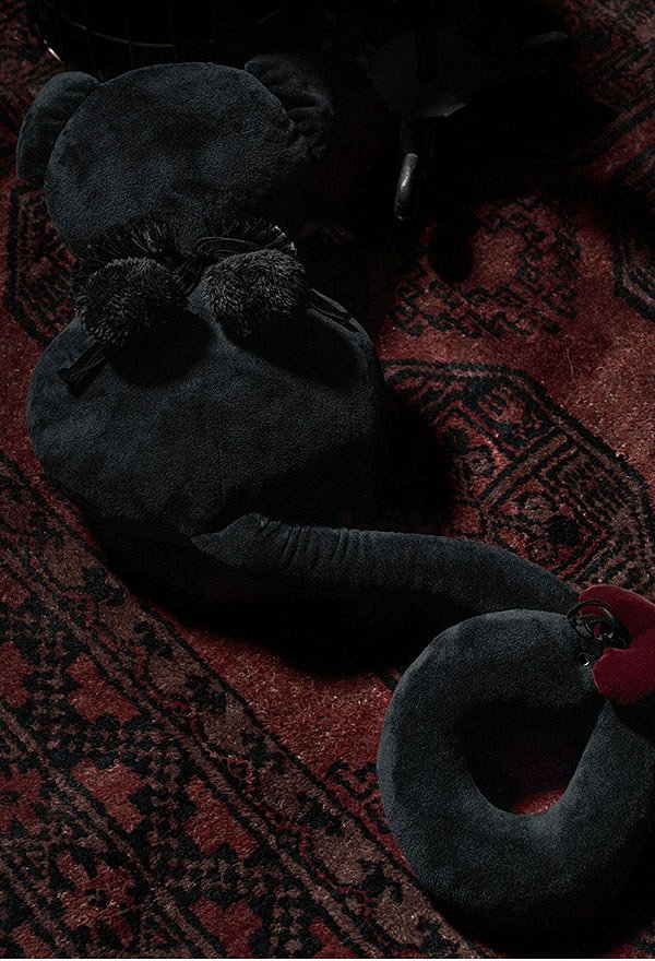 パンク絶賛顔のない黒猫のおもちゃゴシック ポリエステル猫のおもちゃ取り外し可能な尾 パンク絶賛顔のない黒猫のおもちゃゴシック ポリエステル猫のおもちゃ取り外し可能な尾