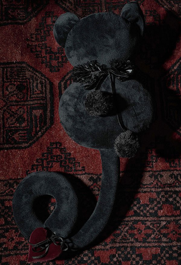 パンク絶賛顔のない黒猫のおもちゃゴシック ポリエステル猫のおもちゃ取り外し可能な尾 パンク絶賛顔のない黒猫のおもちゃゴシック ポリエステル猫のおもちゃ取り外し可能な尾