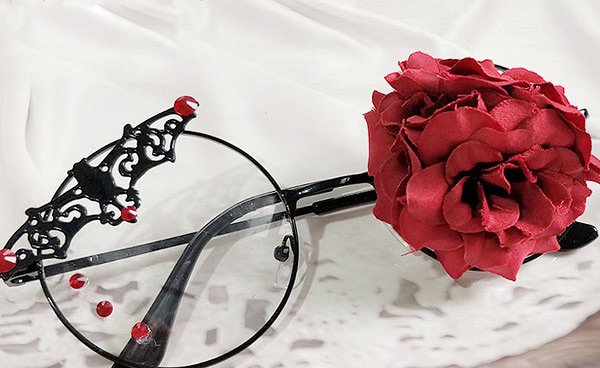 ロリータ アクセサリー メガネ スチームパンク パンク コス レトロ ギア メガネ