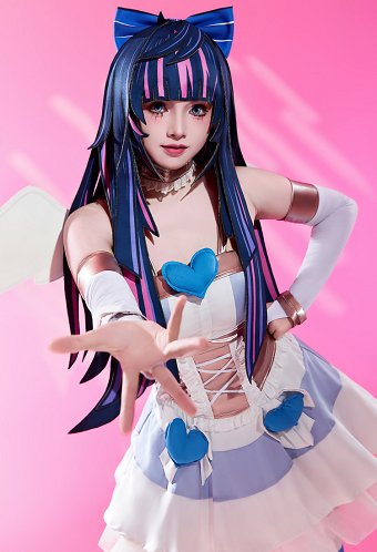 パンティ＆ストッキングwithガーターベルト ストッキング キャップウィッグ コスプレ 道具