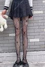 女性 女の子 中空 漁網 パンスト 超薄型 スターパターン ストッキング 2ペア