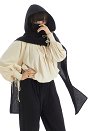 中世 ダーク系 フード付き ショール
