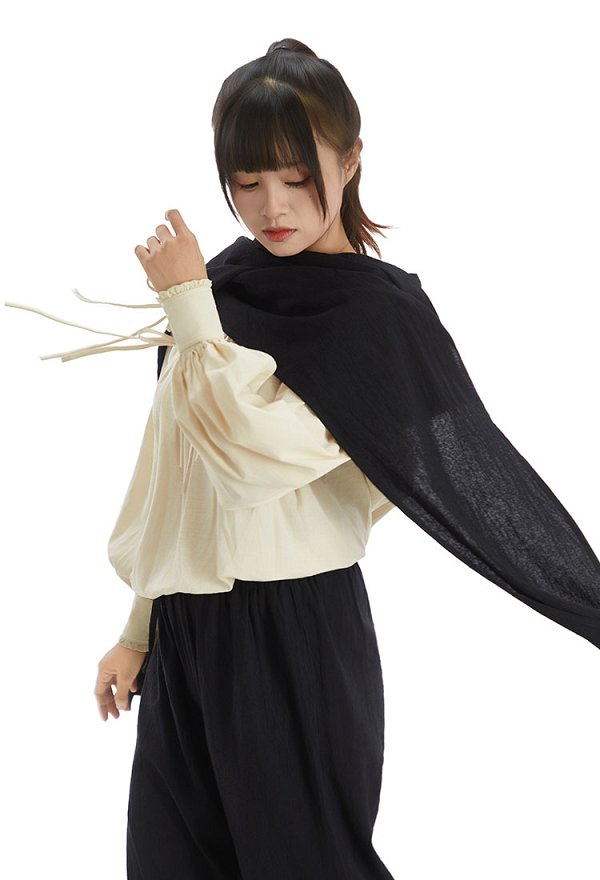 中世 ダーク系 フード付き ショール