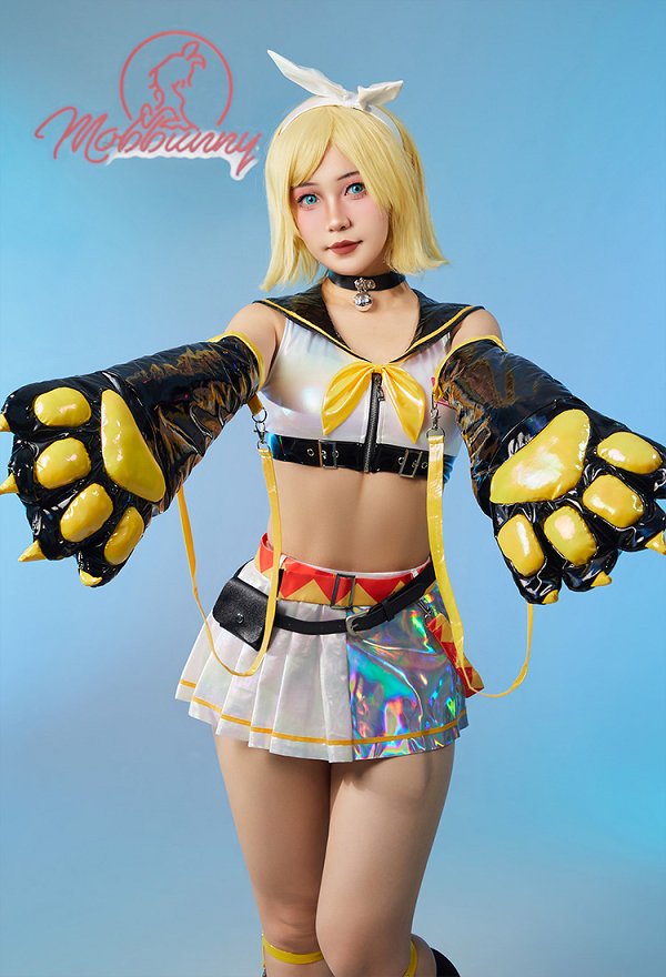 鏡音リン コスプレ 道具 黄色 獣爪手袋