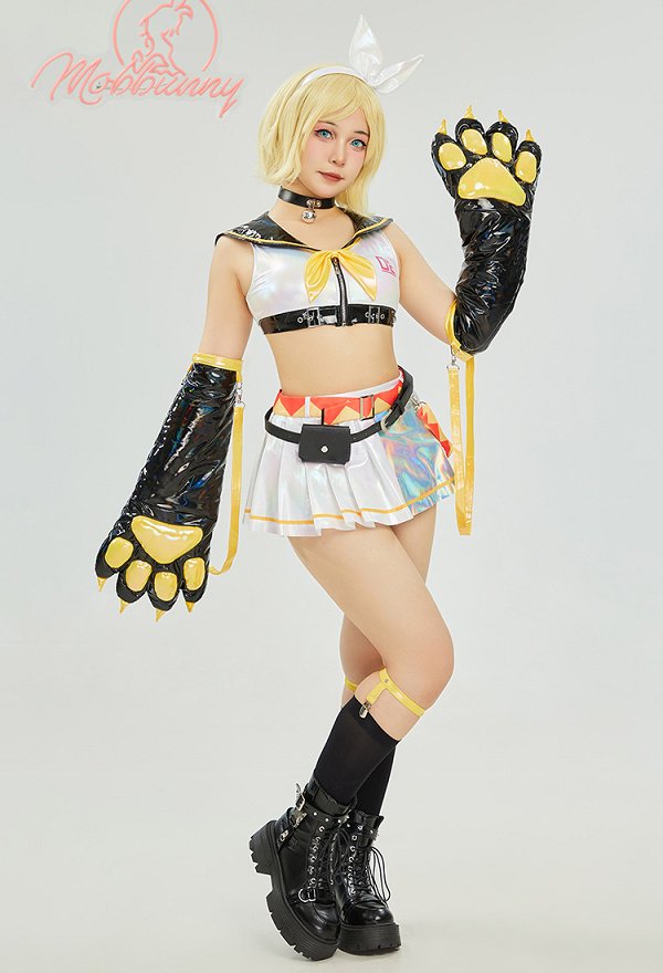 鏡音リン コスプレ 道具 黄色 獣爪手袋