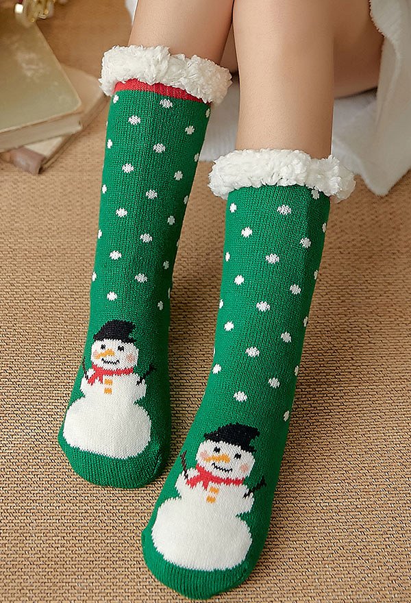 クリスマス 女性 かわいい ノンスリップソックス ファジーフリース 裏地 暖かいフロアソックス 2 ペア クリスマス 女性 かわいい ノンスリップソックス ファジーフリース 裏地 暖かいフロアソックス 2 ペア