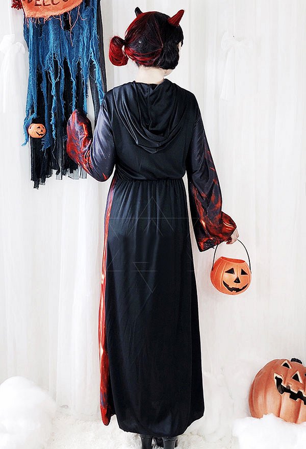 ハロウィン 地獄悪魔 コスプレ衣装 暗闇ゴシック魔女ドレス ハロウィン 地獄悪魔 コスプレ衣装 暗闇ゴシック魔女ドレス