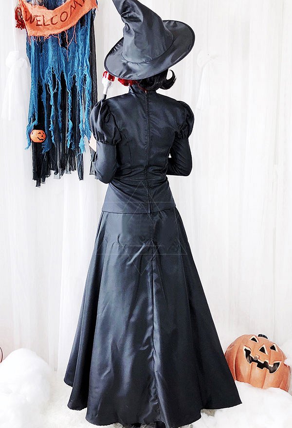 オズの魔法使い大人の魔女吸血鬼帽子付きハロウィンパーティーキュートロングドレス オズの魔法使い大人の魔女吸血鬼帽子付きハロウィンパーティーキュートロングドレス