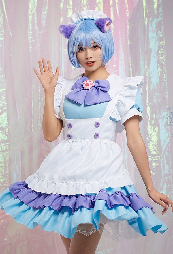 カワイイ ネコ ロリータ メイド コスプレ 衣装 カワイイ ネコ ロリータ メイド コスプレ 衣装