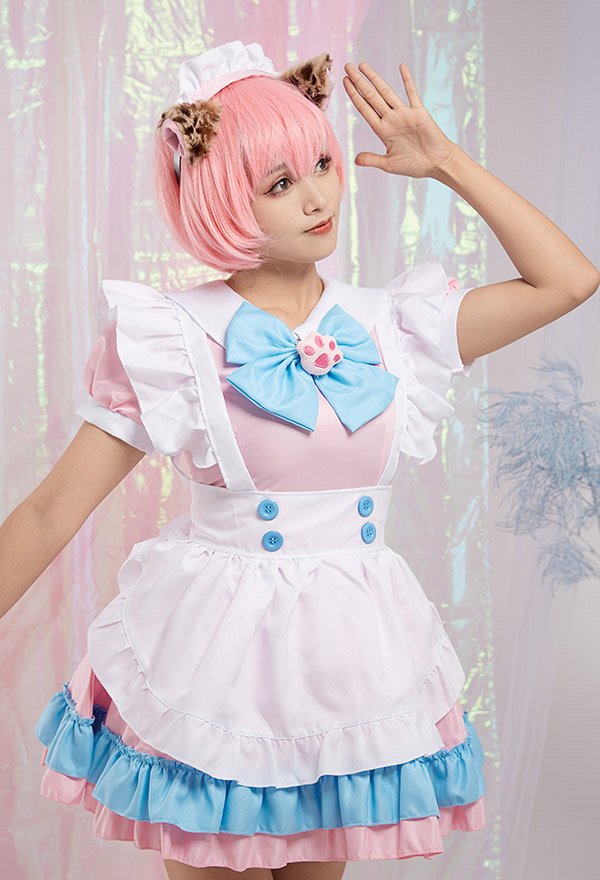 カワイイ ネコ ロリータ メイド コスプレ 衣装 カワイイ ネコ ロリータ メイド コスプレ 衣装