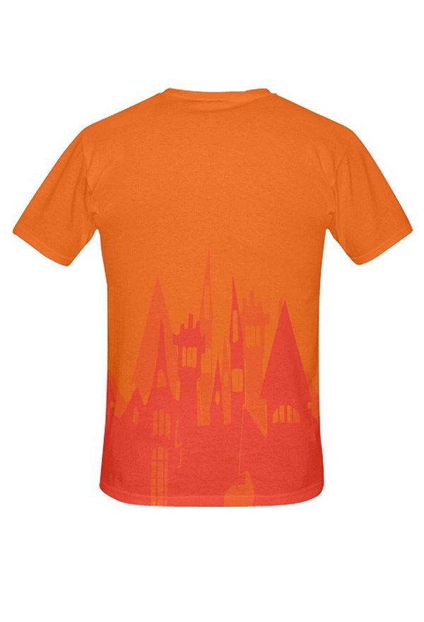 ハロウィン レディース レギュラー Tシャツ パンプキン バニー プリント スリム Tシャツ