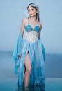 人魚 擬人 コスプレ ドレス 中世コスチューム