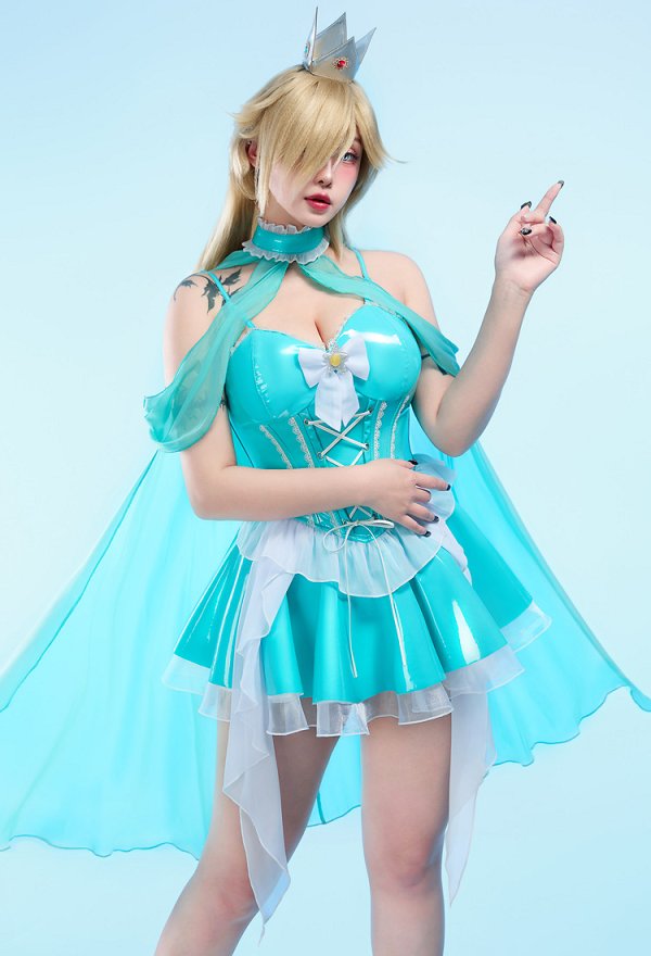 マリオ ロゼッタ姫 コスプレ カジュアル ドレス マリオ ロゼッタ姫 コスプレ カジュアル ドレス