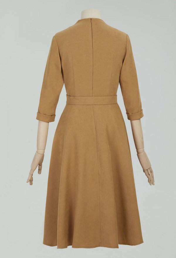1950s ヴィンテージ レトロ Vネック ワンピース