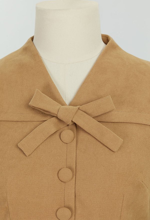 1950s ヴィンテージ レトロ Vネック ワンピース
