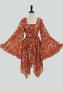 ヴィンテージ 1970s 女性用 花柄 ドレス