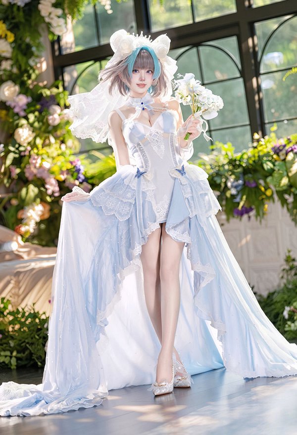 アズールレーン チェシャー 花嫁 8周年記念 永恒誓約 コスプレ 衣装 アズールレーン チェシャー 花嫁 8周年記念 永恒誓約 コスプレ 衣装