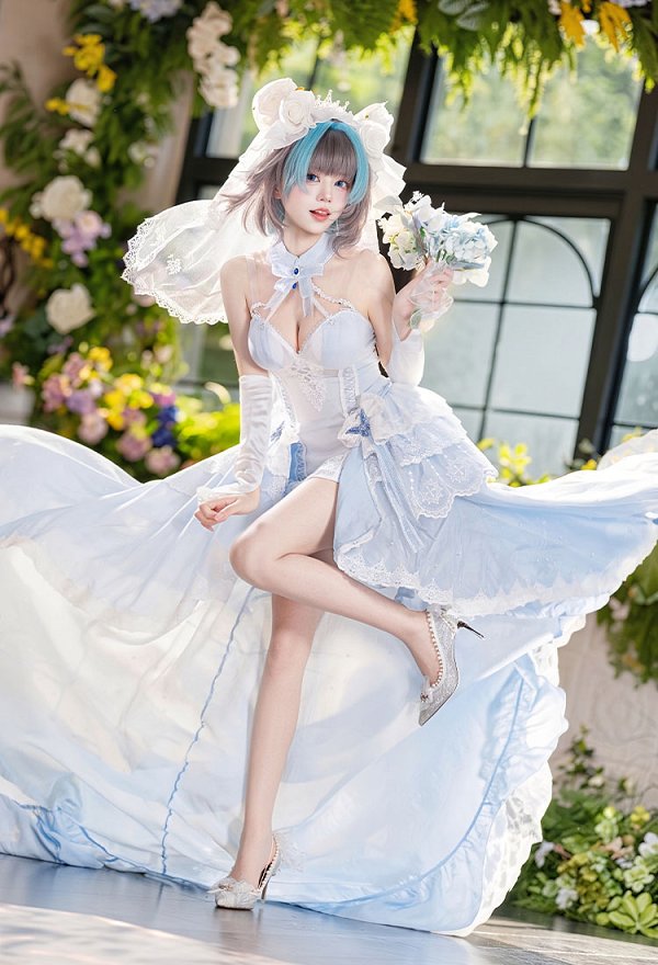 アズールレーン チェシャー 花嫁 8周年記念 永恒誓約 コスプレ 衣装 アズールレーン チェシャー 花嫁 8周年記念 永恒誓約 コスプレ 衣装