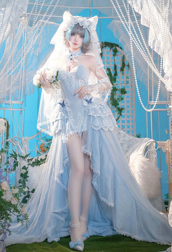 アズールレーン チェシャー 花嫁 8周年記念 永恒誓約 コスプレ 衣装 アズールレーン チェシャー 花嫁 8周年記念 永恒誓約 コスプレ 衣装