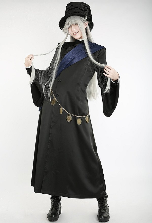黒執事 葬儀屋 コスプレ衣装  黒色ゴシックロリータ衣装