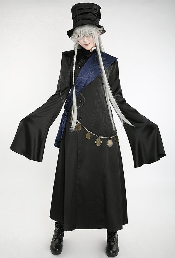 黒執事 葬儀屋 コスプレ衣装  黒色ゴシックロリータ衣装