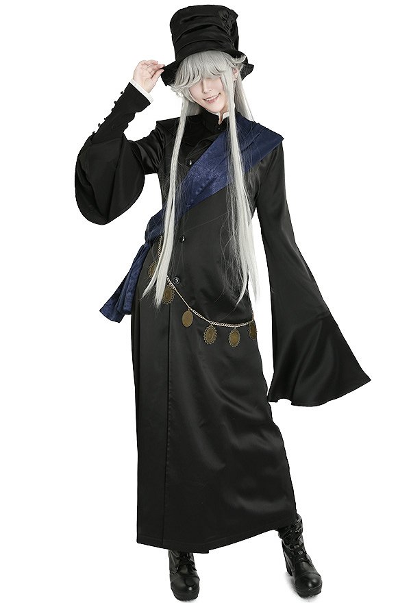 黒執事 葬儀屋 コスプレ衣装  黒色ゴシックロリータ衣装