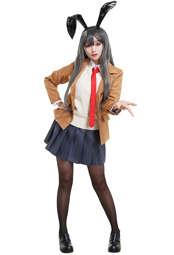 青春ブタ野郎シリーズ 桜島麻衣 コスプレ 衣装 jk制服
