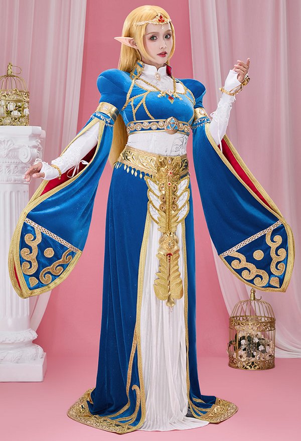 【更新版】ゼルダの伝説 ブレス オブ ザ ワイルド ゼルダ姫 コスプレ 衣装