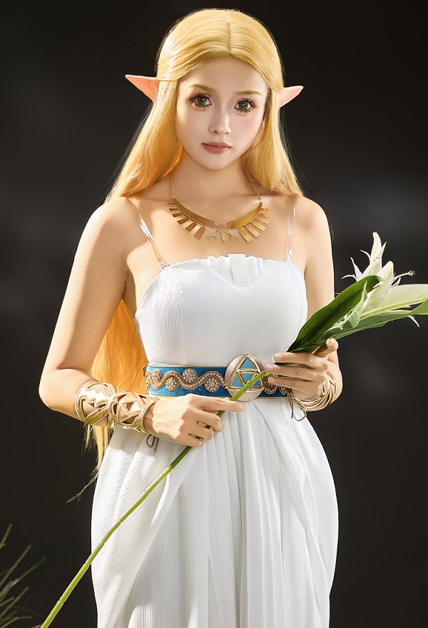 【更新版】ゼルダの伝説 ゼルダ姫 白いドレス コスプレ 衣装