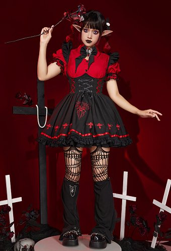 反逆の少女 ヴァンパイア・スパイダーマン ゴシック ドレス