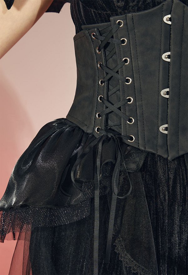 ゴシック 吸血鬼 ヴァンパイア ドレス 洋服 黒色