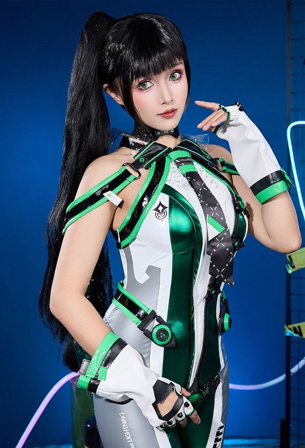 Stellar Blade ステラーブレイド イブ 緑色 プラネットダイブスーツ コスプレ 衣装