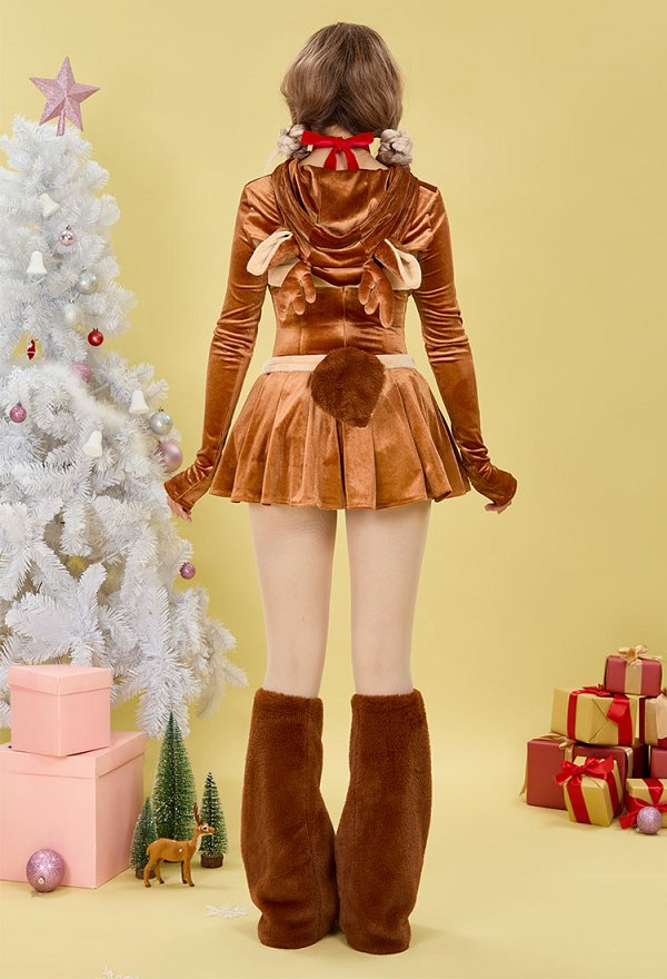 クリスマス トナカイ 可愛い もふもふ スカートセット