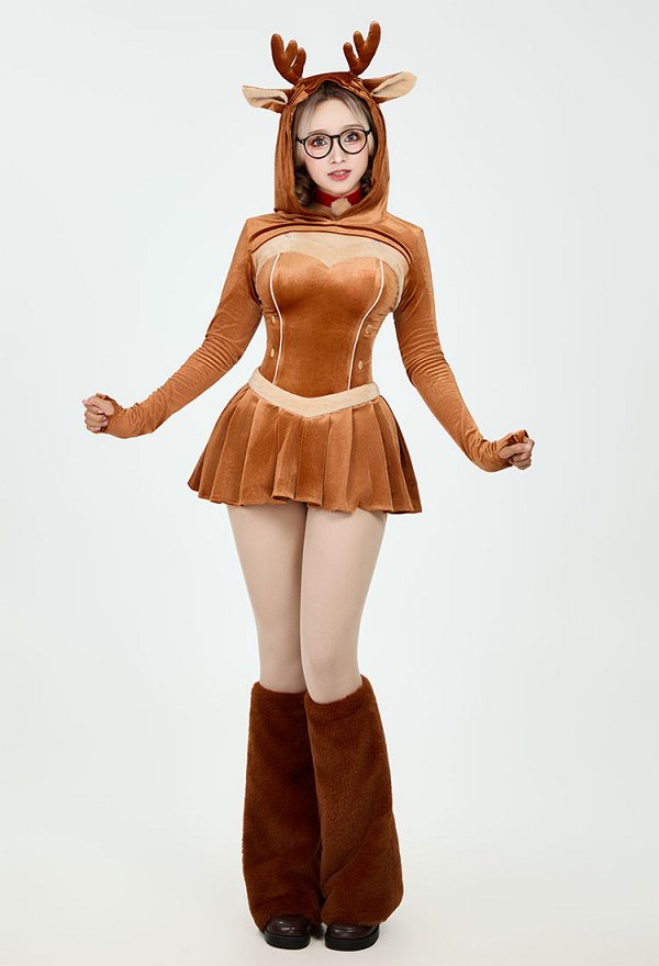 クリスマス トナカイ 可愛い もふもふ スカートセット