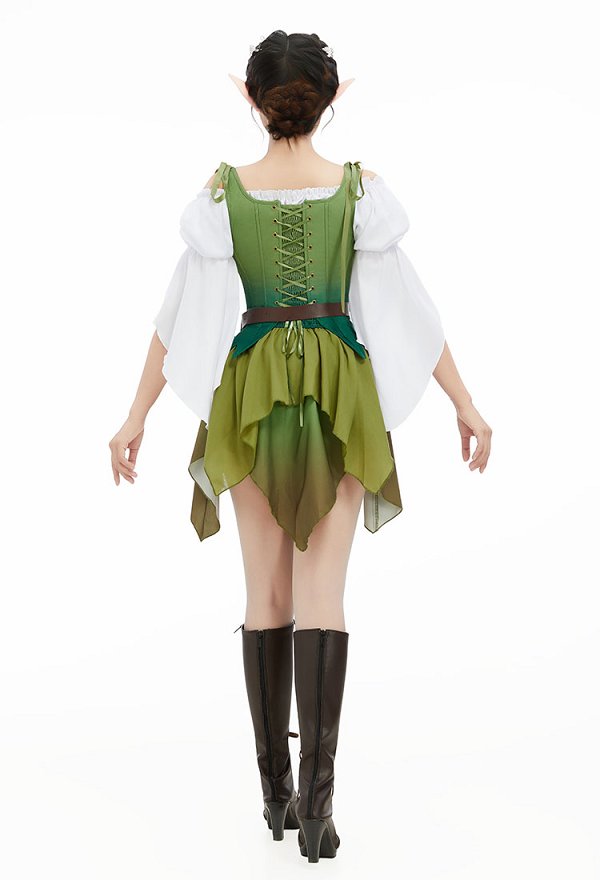 中世 ハロウィン エルフ 妖精 コルセット セットアップ