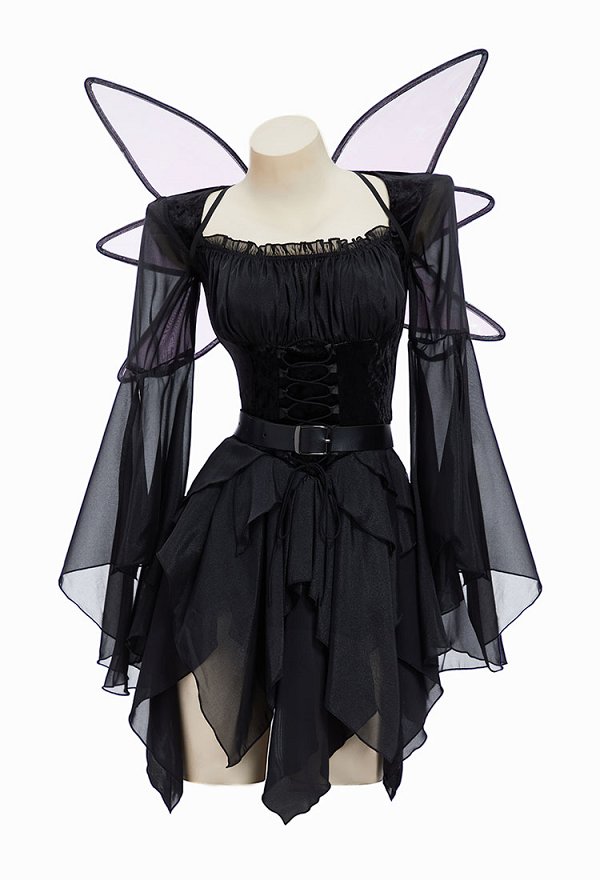 ハロウィン ブラックマジック エルフ ドレス