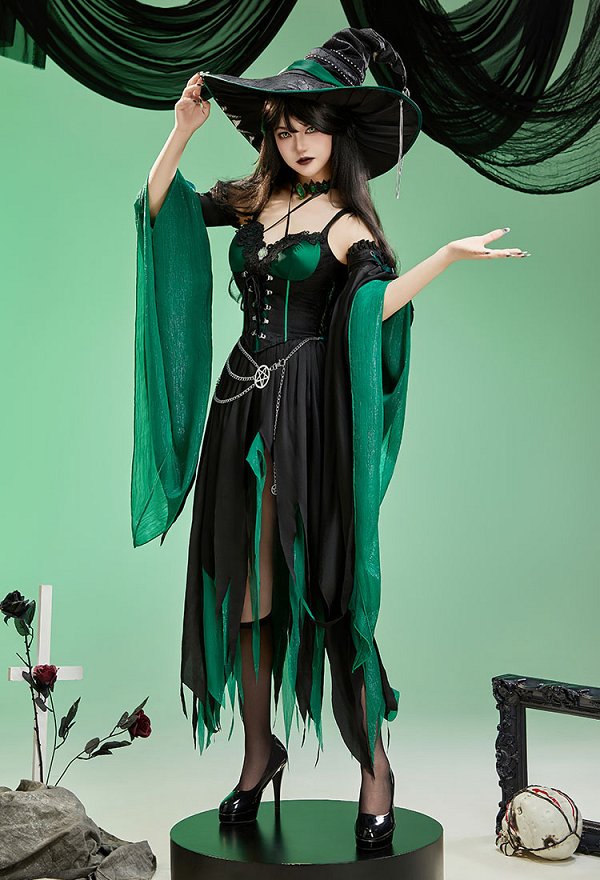 シーゴー 同人 ハロウィン 魔女 コスプレ ドレス