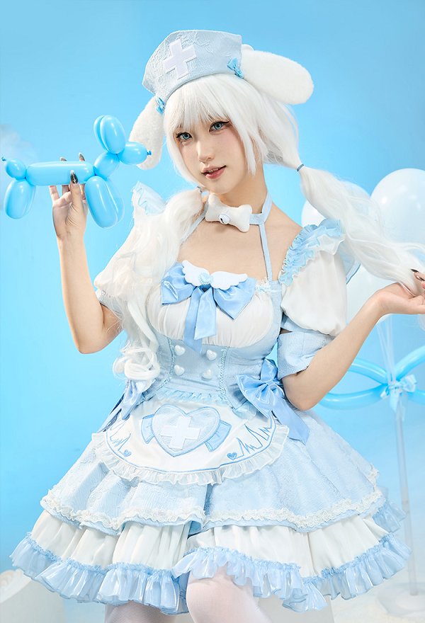 サンリオ シナモロール 擬人 コスプレ ロリータドレス