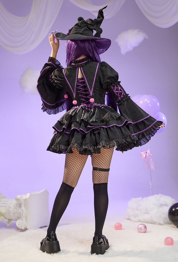 サンリオ クロミ 擬人 魔女 コスプレ ハロウィン ドレス サンリオ クロミ 擬人 魔女 コスプレ ハロウィン ドレス