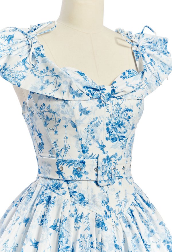 1950年代 レトロ 小花柄 プリント ワンピース