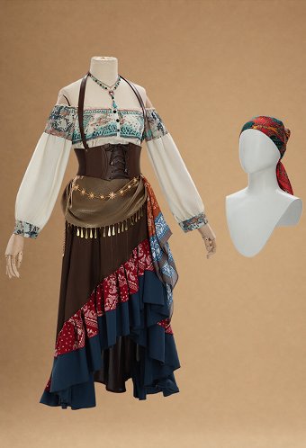 レディース 占い師 ハロウィン コスチューム ジプシー風 ボヘミアン タロット 衣装