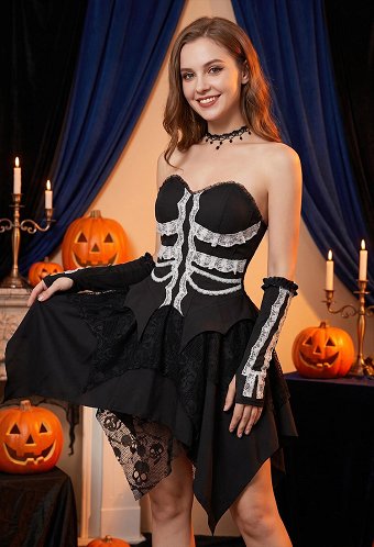 ハロウィン用 ゴートレス・スケルトンセット