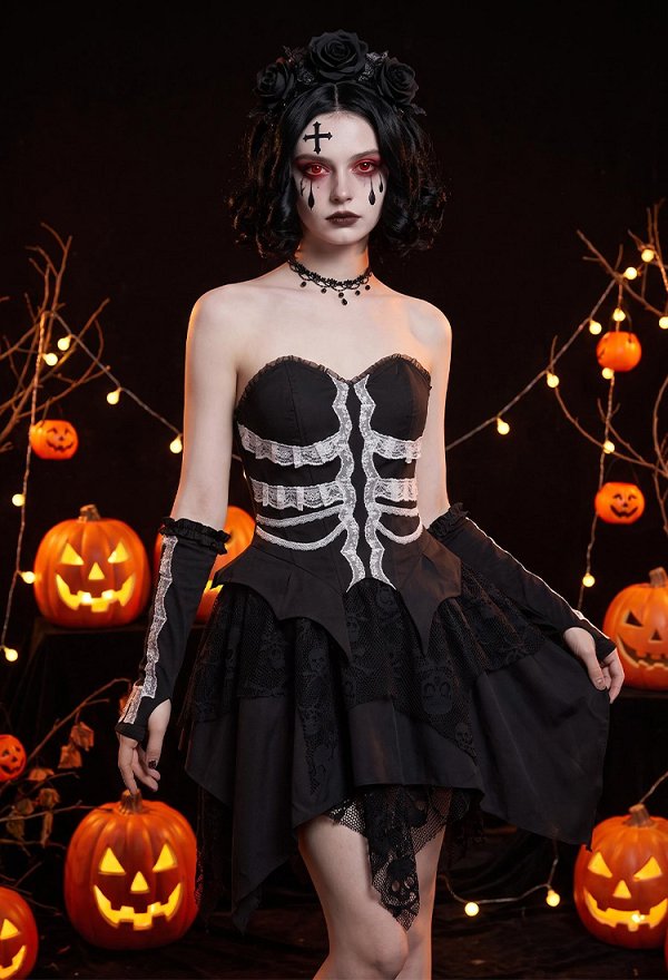 ハロウィン用 ゴートレス・スケルトンセット ハロウィン用 ゴートレス・スケルトンセット